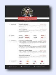 high street resume template